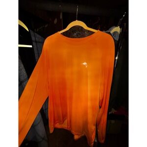 World Wide Sportsman Mens 3XL Orange Long Sleeve Fishing Shirt